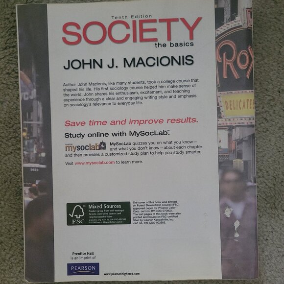 SOCIETY the basics by John J. Macionis - Picture 2 of 3